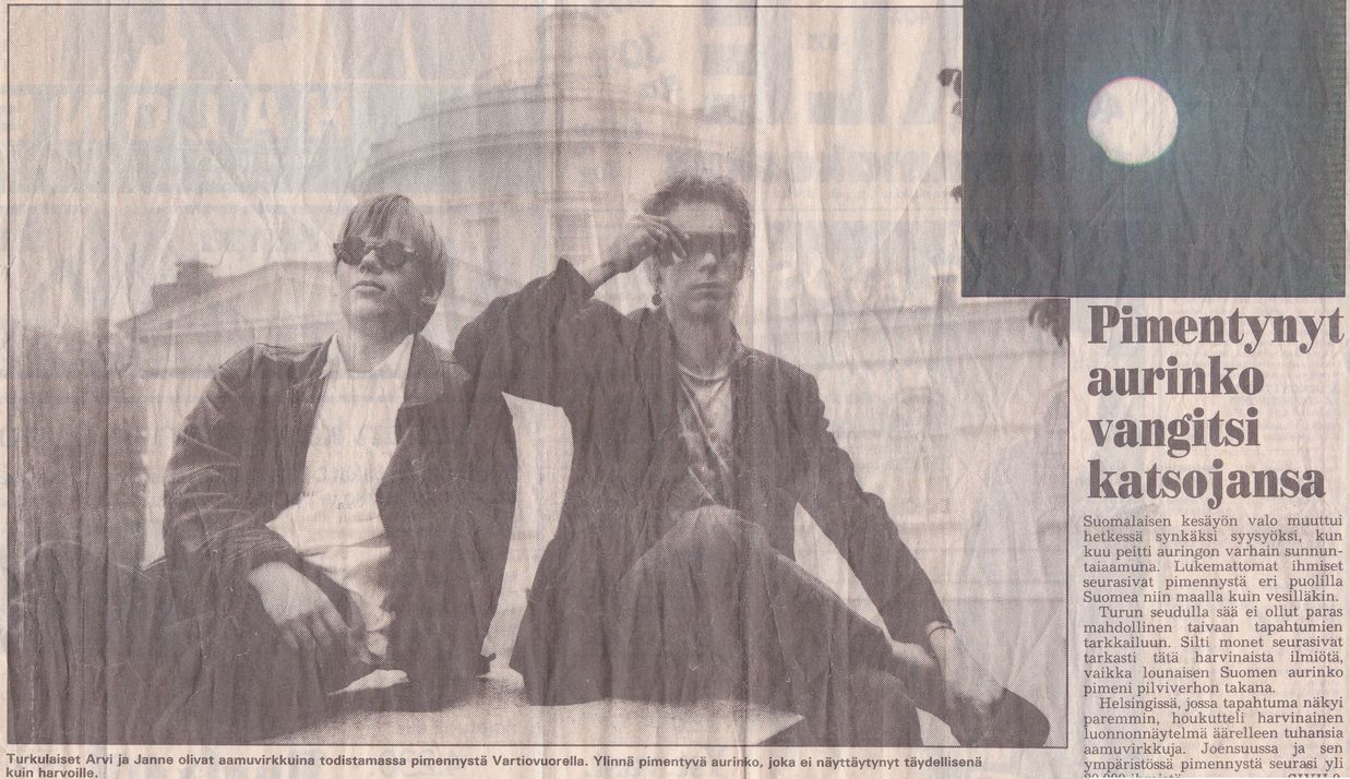 Turun Sanomat su 22. hein&auml;kuuta 1990